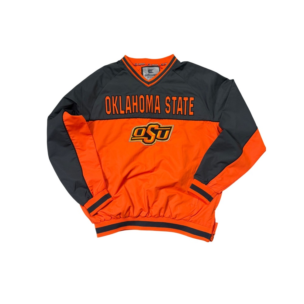 Oklahoma State Cowboys Colosseum Pullover‎ Windbreaker Jacket OSU Orange Black